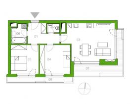 Novostavba 3+kk, 92 m2, ukice Počernická, Praha