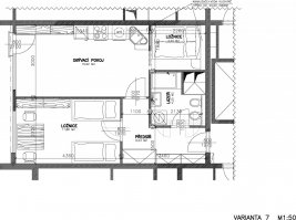 Byt 2+kk, 45 m2, OV, Famfulíkova, Kobylisy, Praha